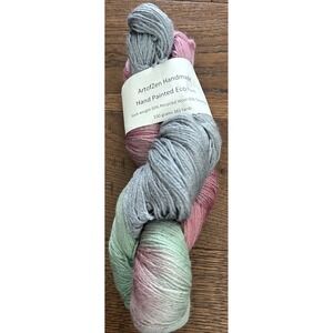 ArtofZen Handmade Hand Painted Eco Yarn Romance Sock Weight 383 Yards